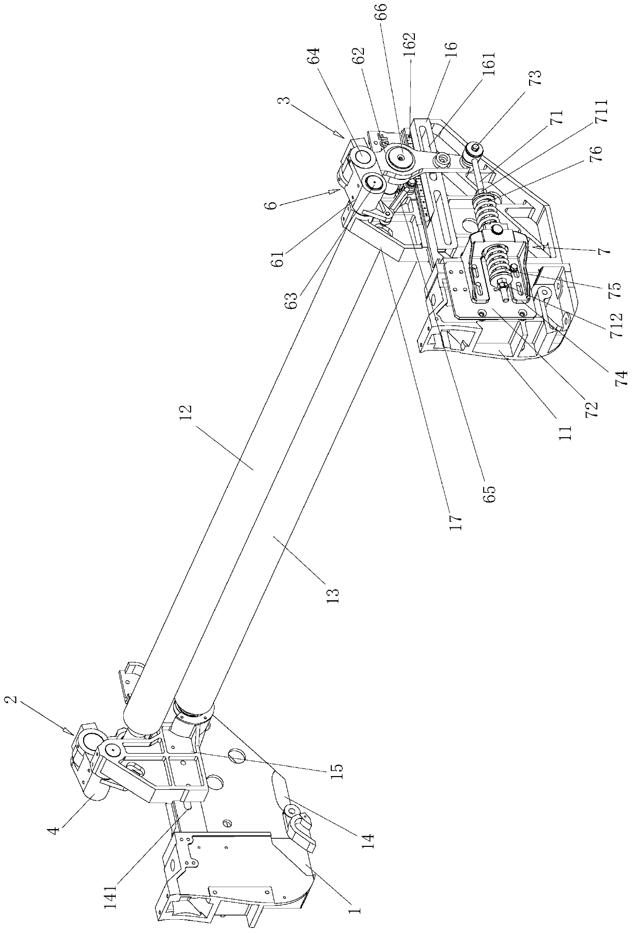 Tension control device suitable for light fabric