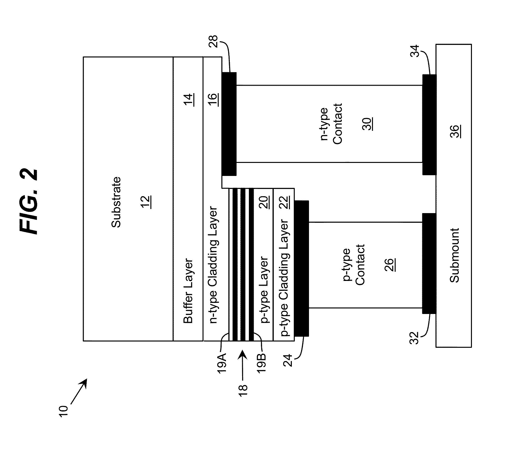 Device with Transparent and Higher Conductive Regions in Lateral Cross Section of Semiconductor Layer