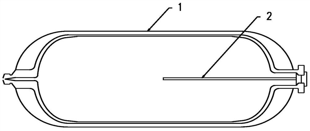 Thermal vibration combined test method for high-temperature-resistant polyimide composite gas cylinder