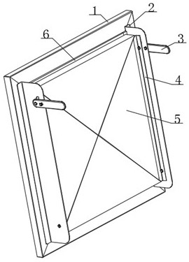 A quick snap-on filter installation frame