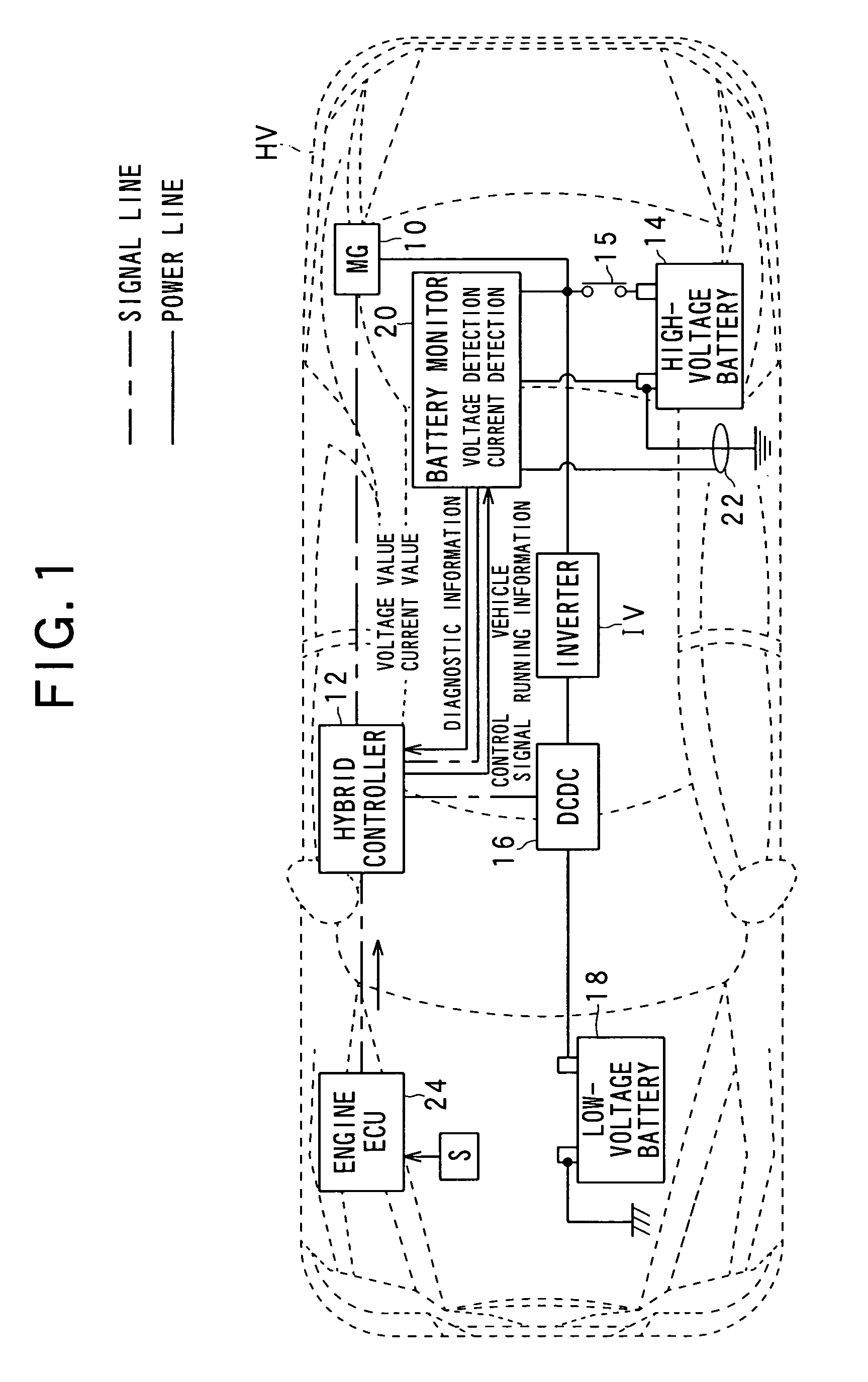 Voltage detecting apparatus with voltage controlled oscillator and battery state control system