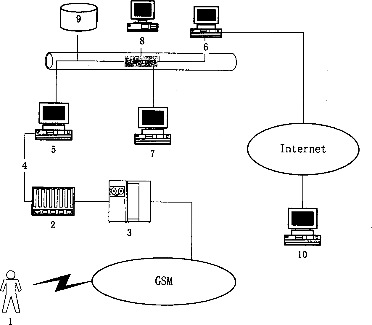 Radio e-business network system and its implementation