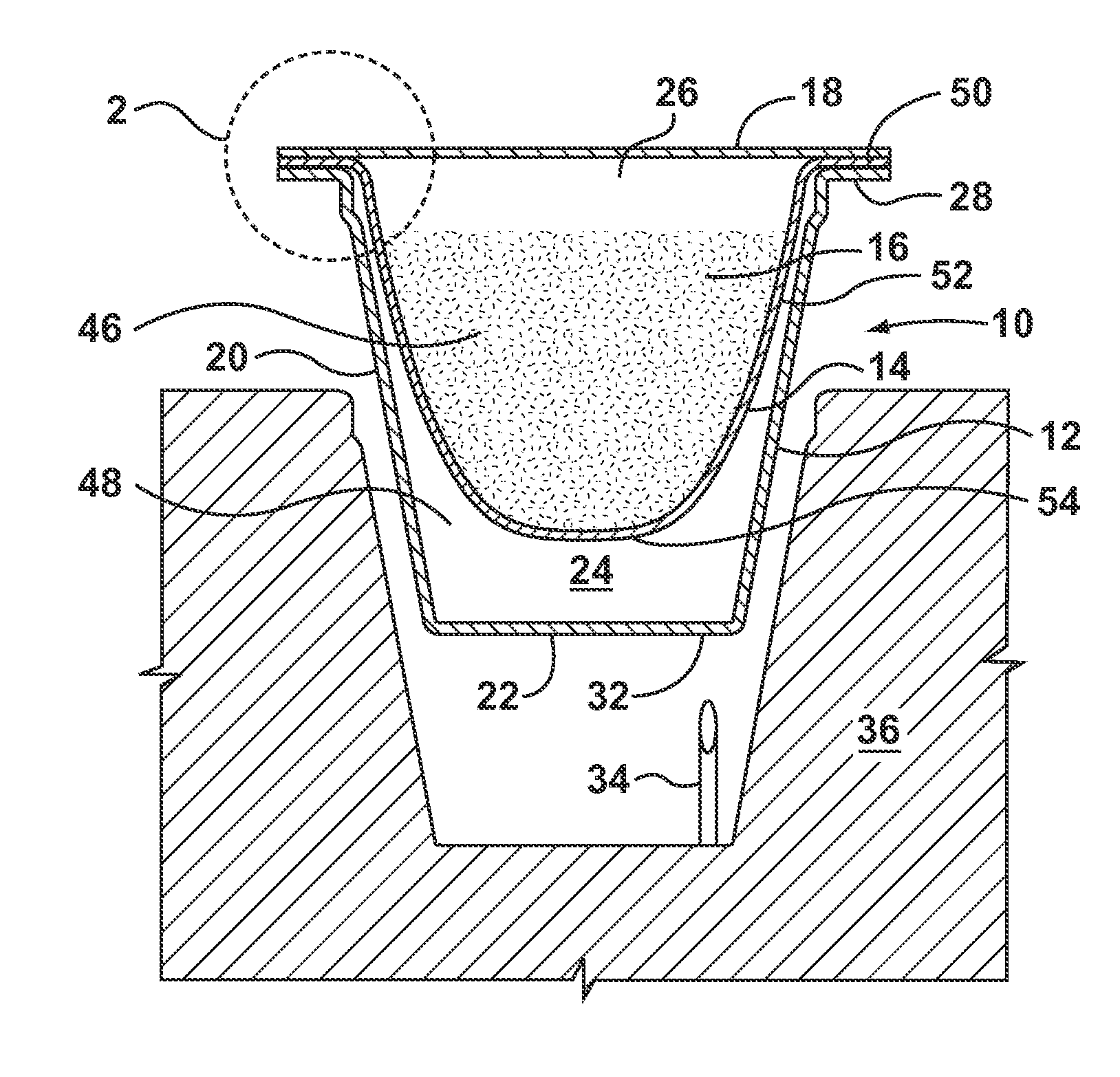 Single serve capsule for improved extraction efficiency and favor retention
