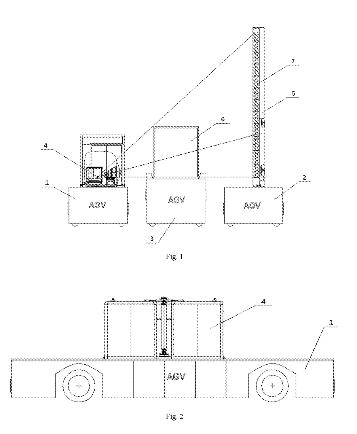 Movable divided inspection system and method