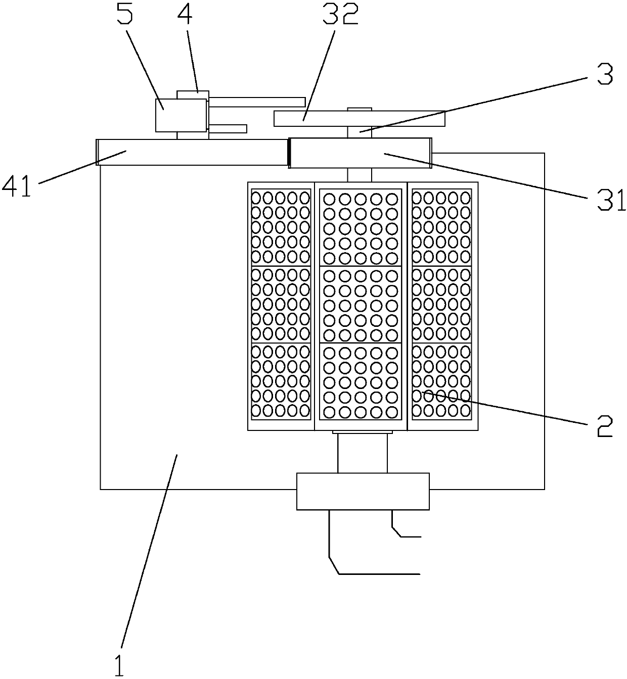 Automatic air distribution mechanism applied to paper pulp molding forming