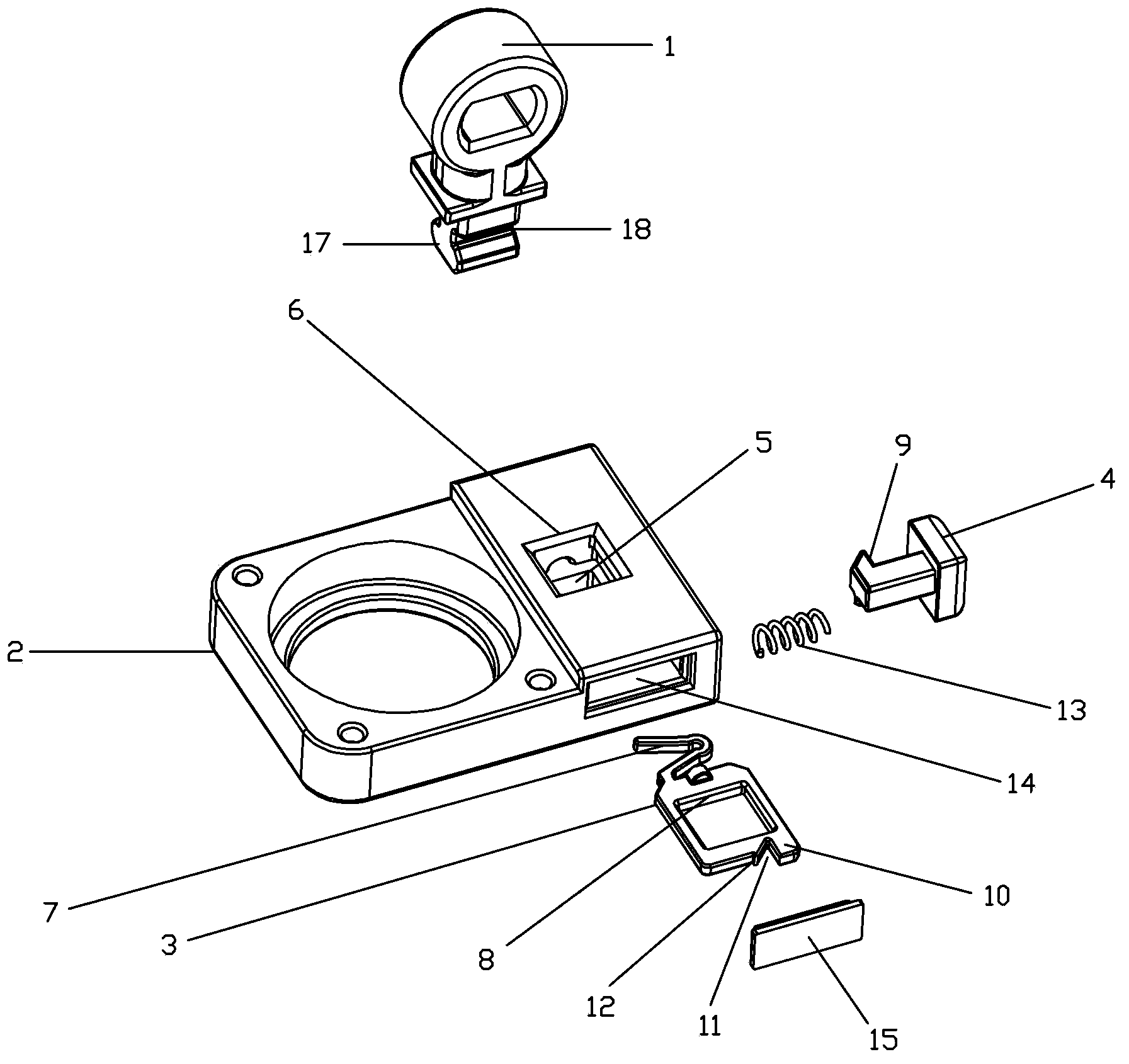 Device for rapidly disassembling and assembling toilet bowl cover plate assembly