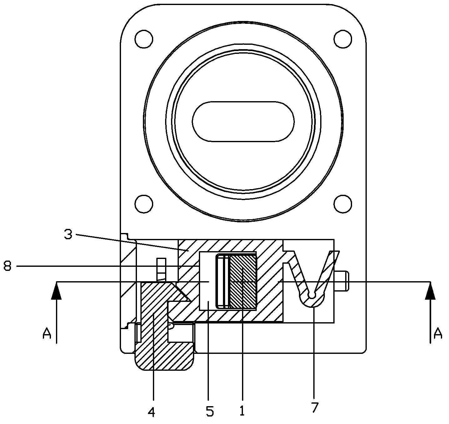 Device for rapidly disassembling and assembling toilet bowl cover plate assembly