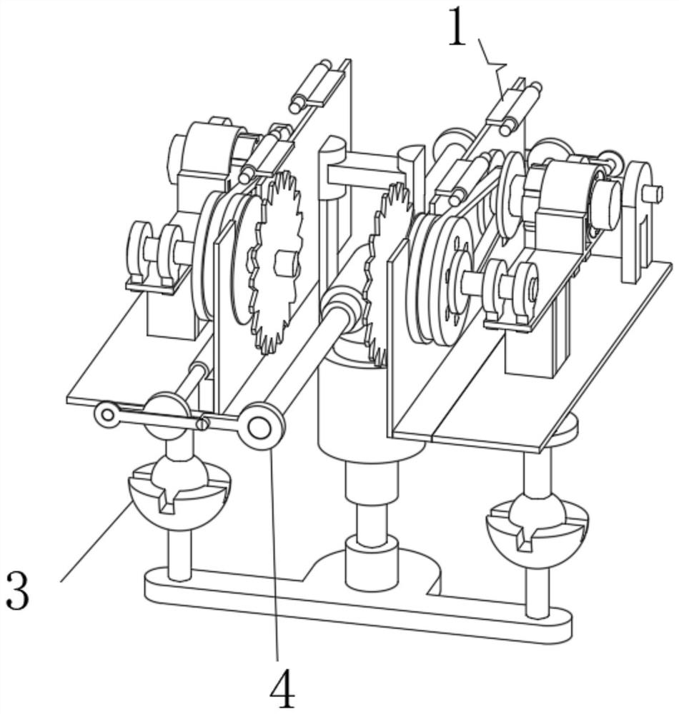 Machining device capable of being adjusted at multiple angles