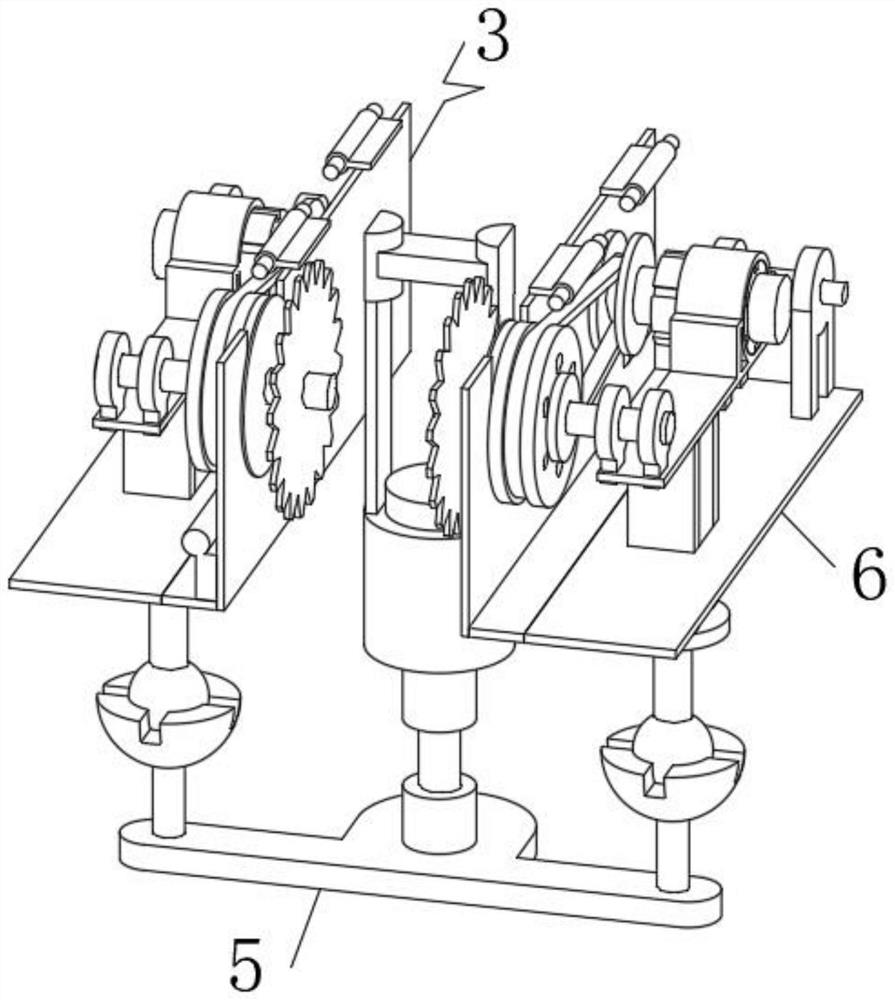Machining device capable of being adjusted at multiple angles