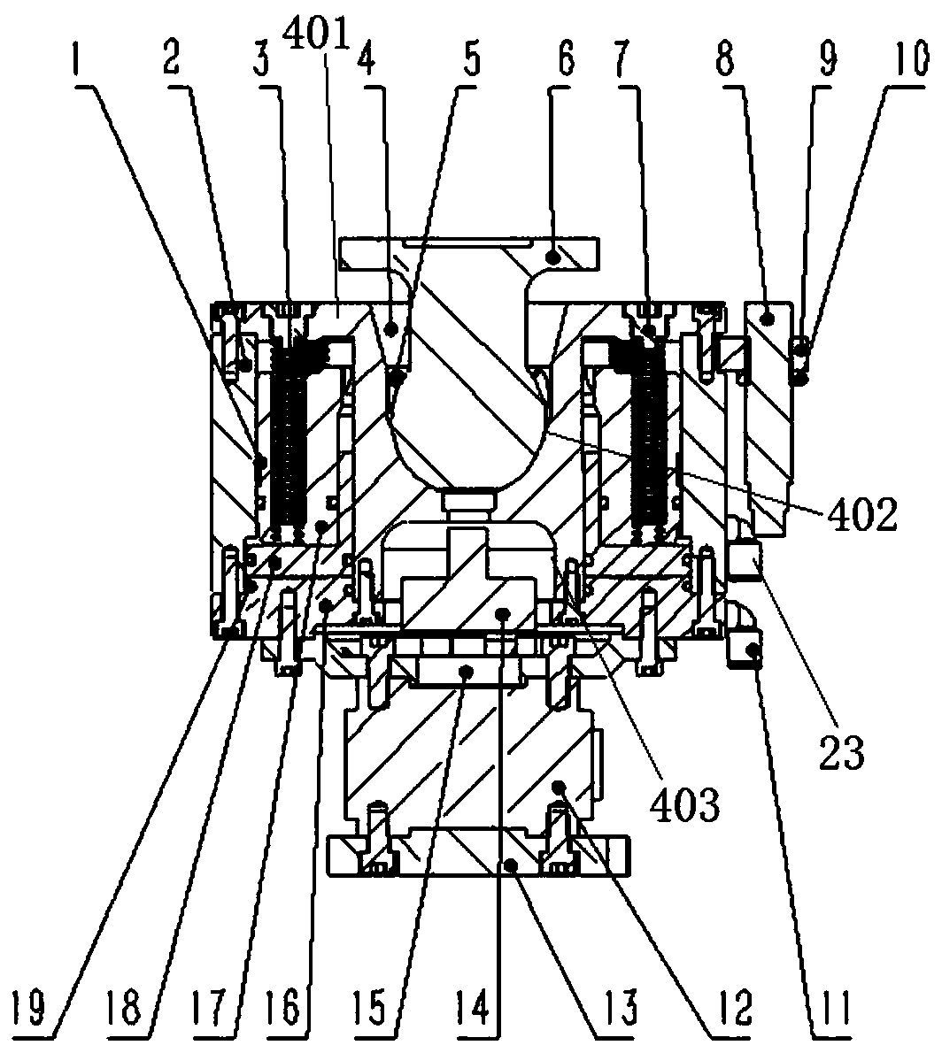 Novel ball head ball socket device for airplane docking assembly and docking method
