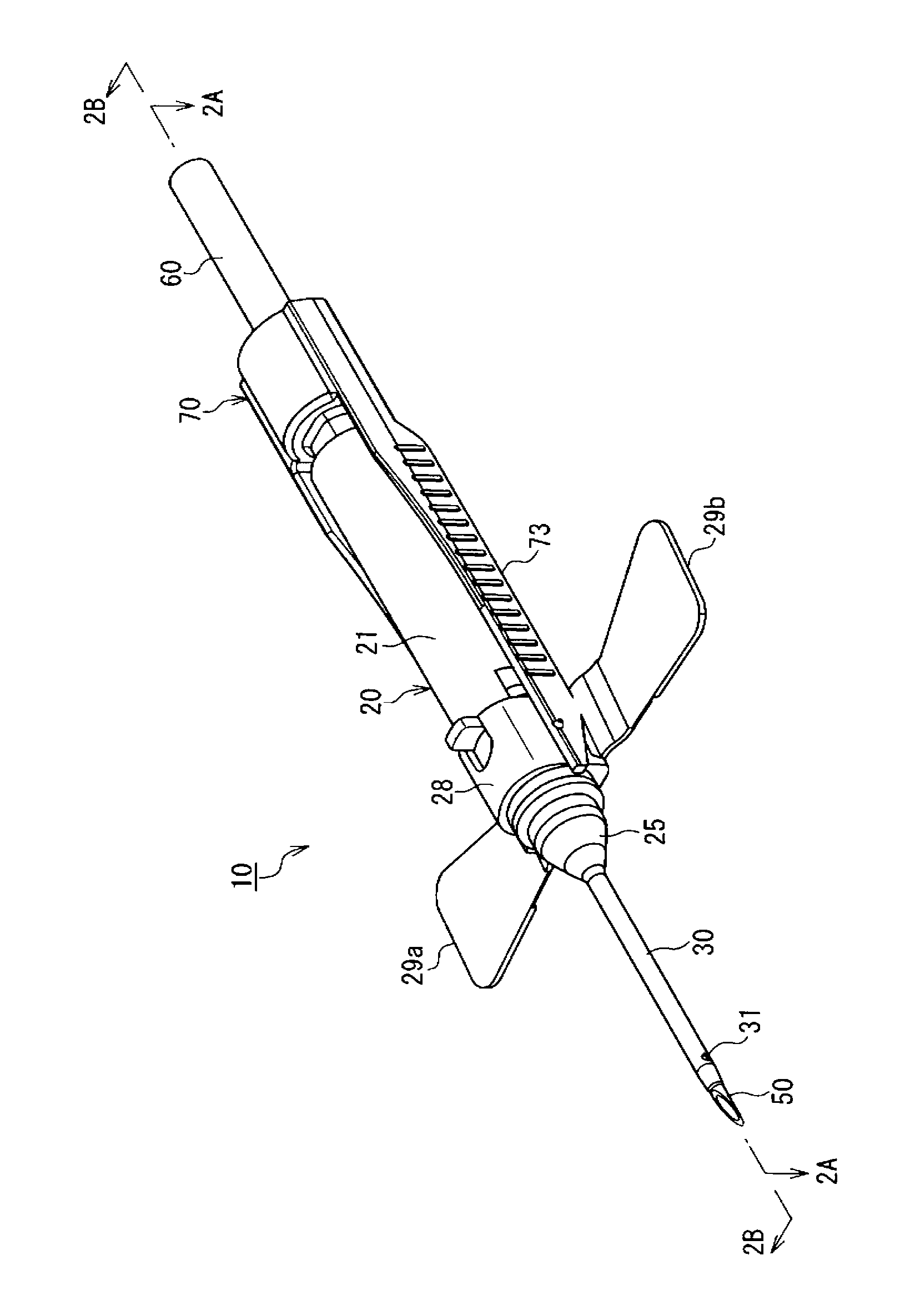 Indwelling needle device