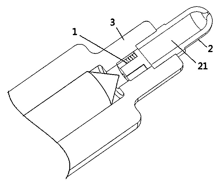 Anti-blocking device for injection molding machine nozzle and mould feed points