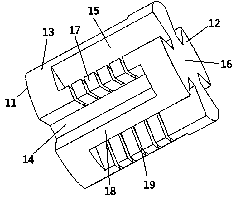 Anti-blocking device for injection molding machine nozzle and mould feed points