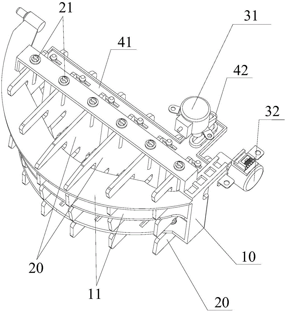 Air-sweeping structure and air conditioner