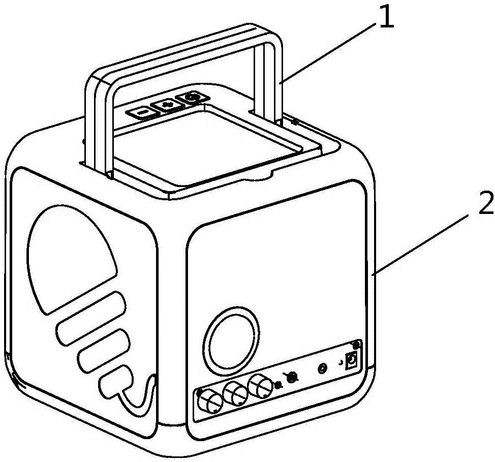 Portable playing loudspeaker box