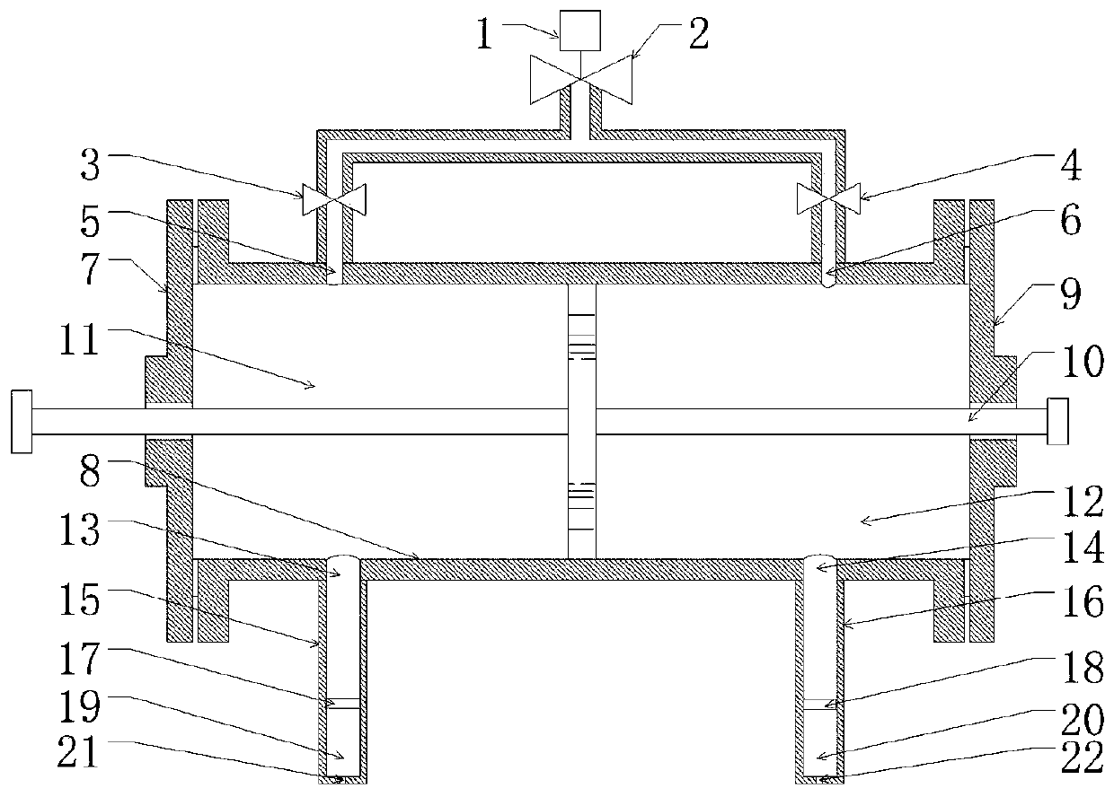 A liquid-gas conversion type gas pulsation pressure amplifying device