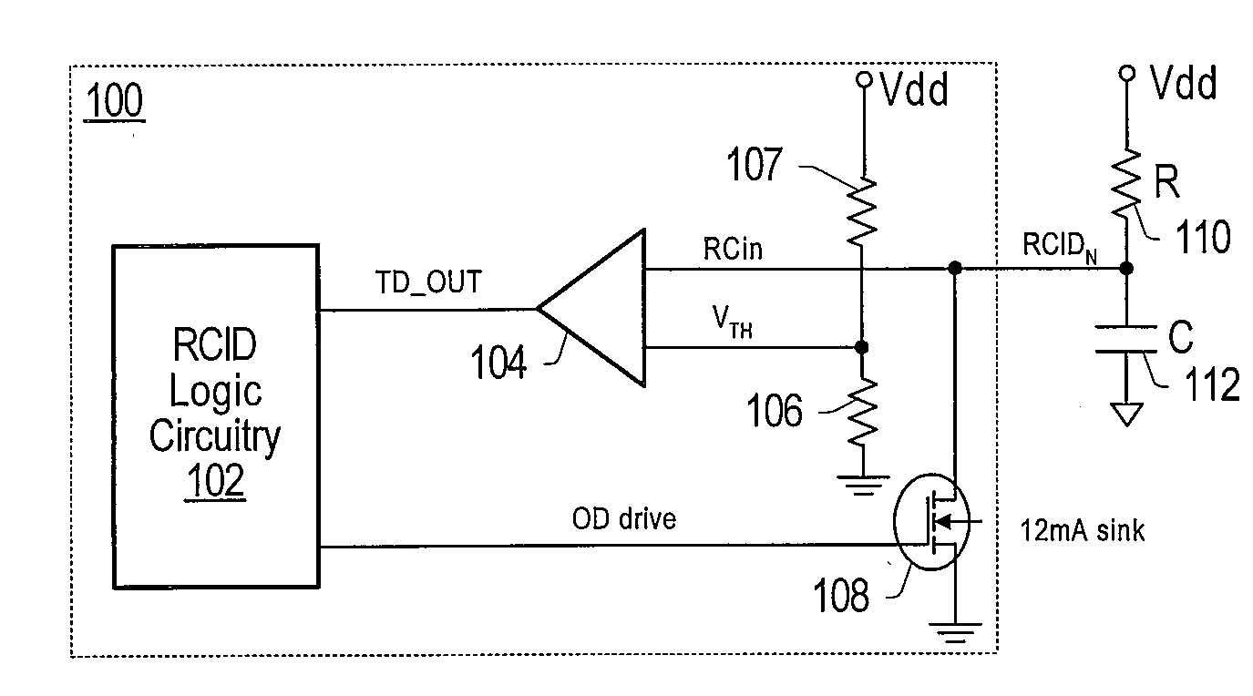 Resistor/Capacitor Based Identification Detection