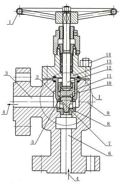 Anti-scouring and anti-corrosion high-pressure throttling valve and producing method of combined valve element