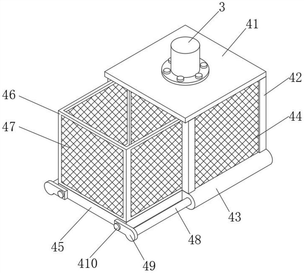 Raw material centrifugal separation device for chicken essence production