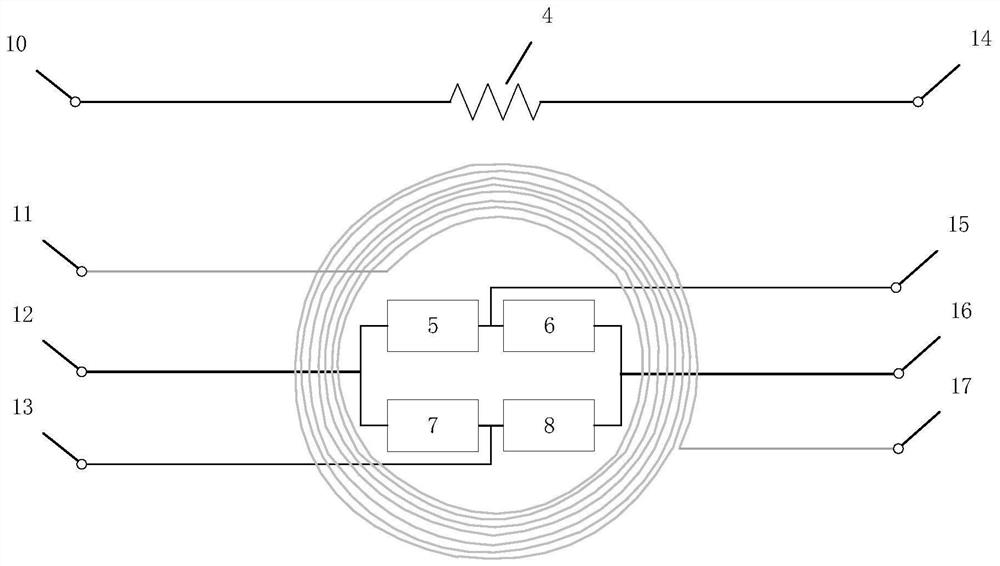 Magnetic sensing chip, closed-loop feedback current sensor and preparation method of closed-loop feedback current sensor