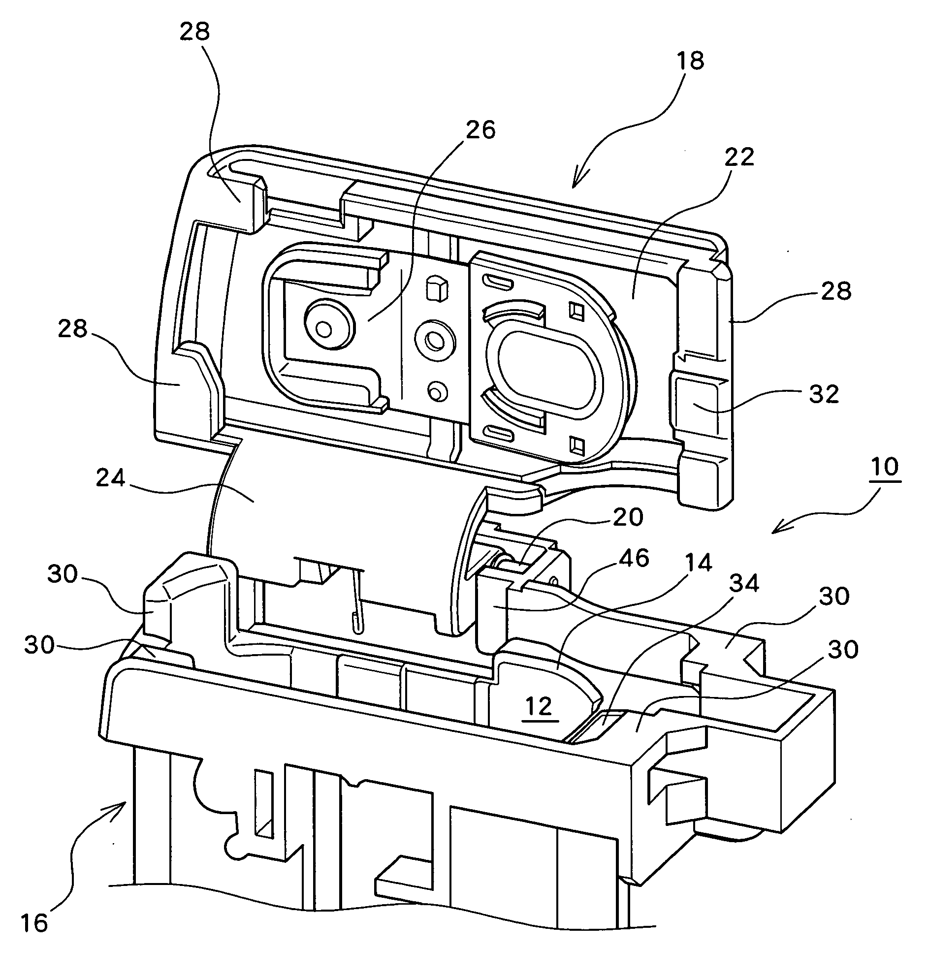 Battery housing structure