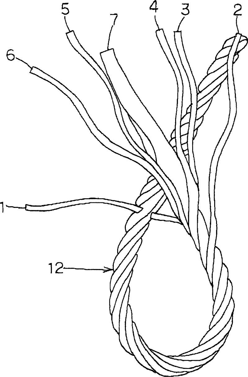 Method for manufacturing hand-knitting suspension rope and hand-knitting suspension rope