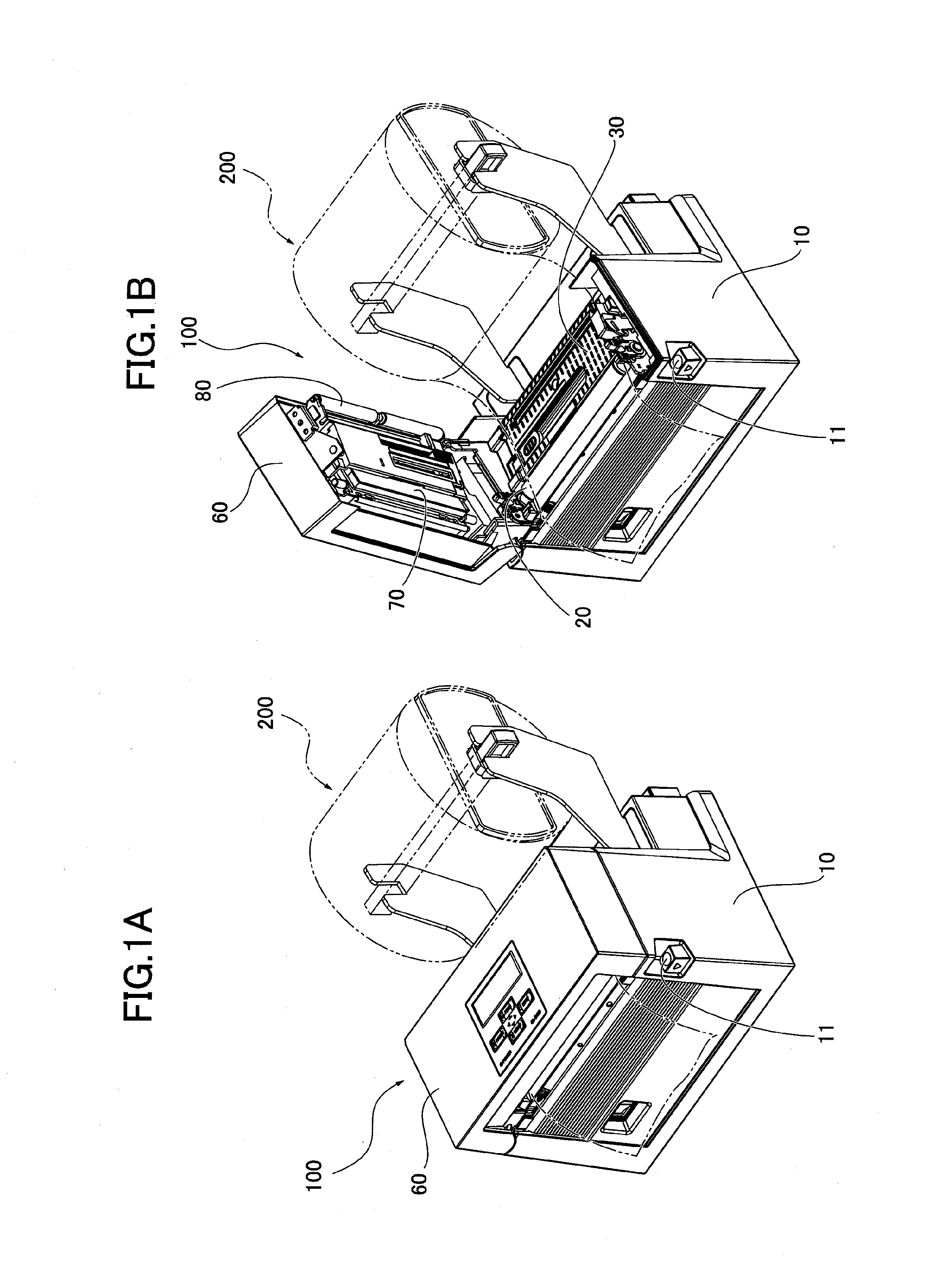 Paper detecting device and printer including the same