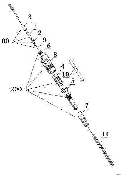 Fusion fiber optic connector