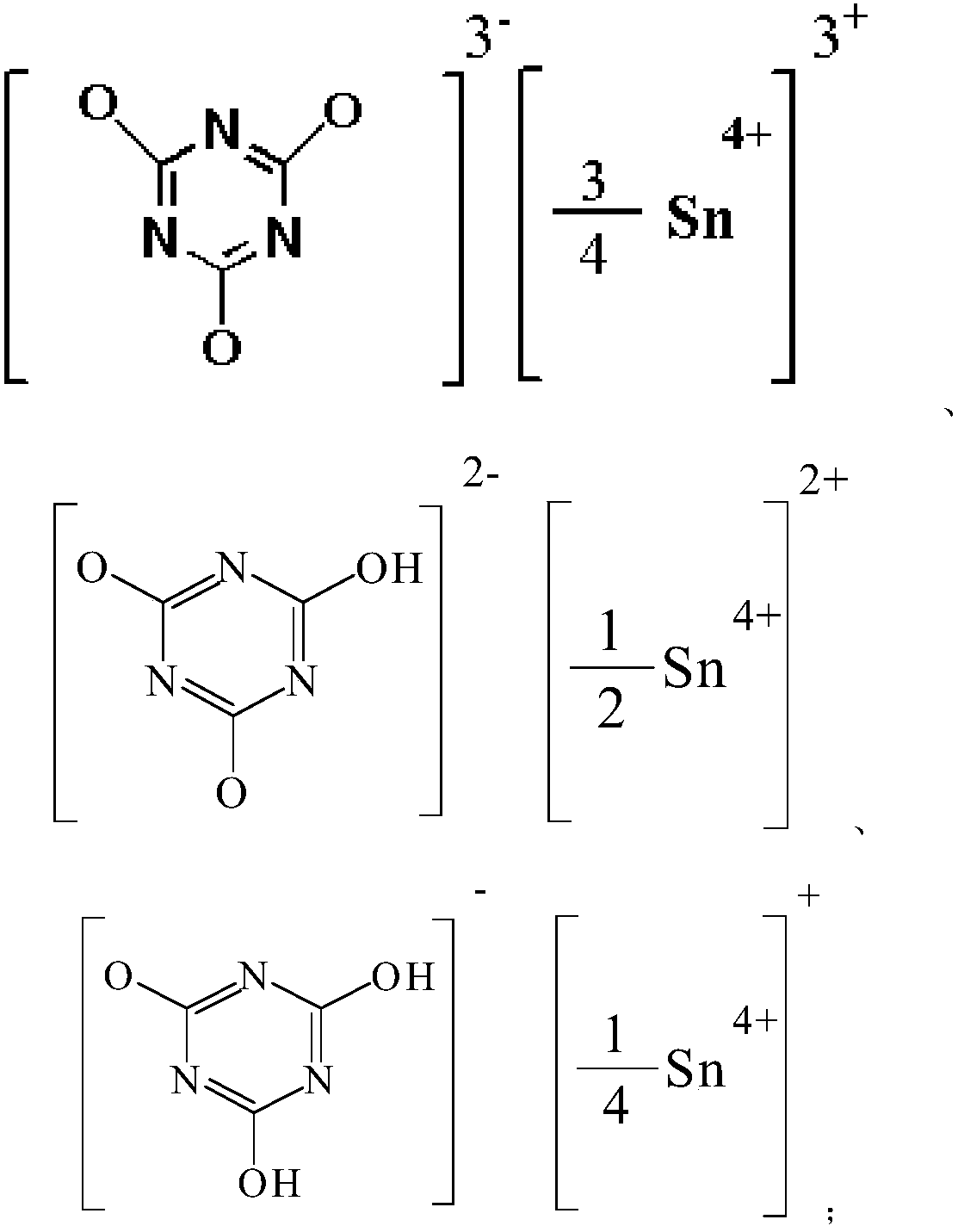 Tin salt hybridized melamine cyanurate and preparation method and application thereof