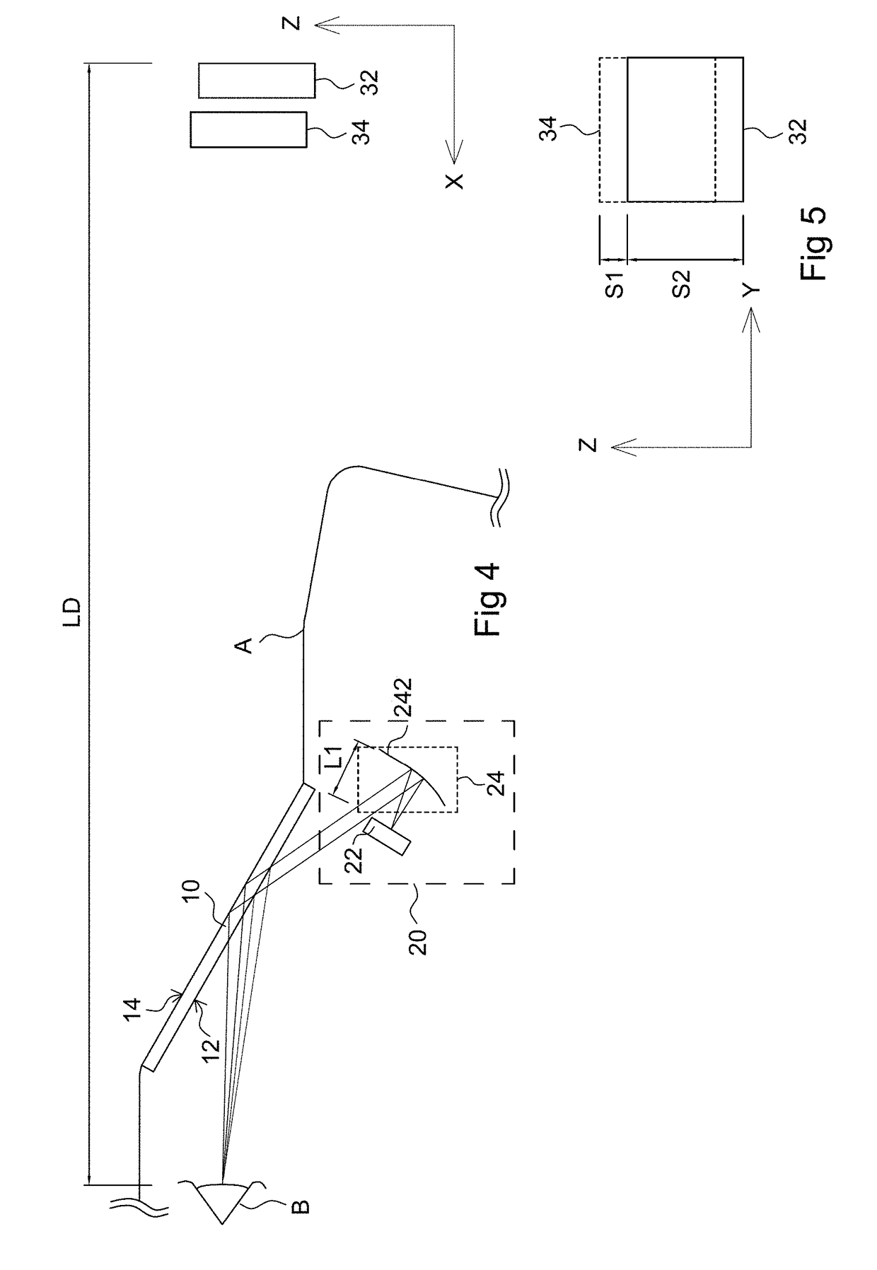 Display device and automotive head-up display system with ordinary windshield using the same