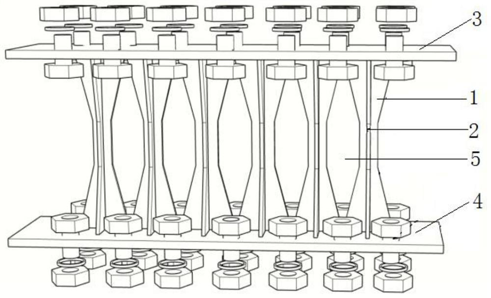 Shape-optimized assembly type shear damper with staged yield energy dissipation mechanism