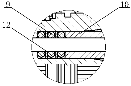 High-sealing-performance connector used for being connected with fluoroplastic wire