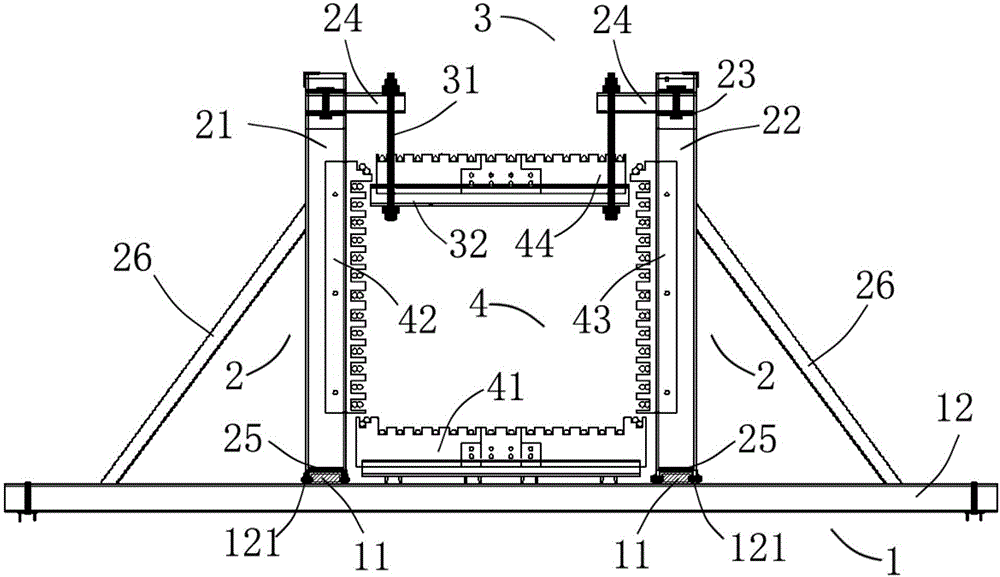 Manufacturing method of reinforcing steel bar section and adjustable reinforcing steel bar section splitting jig frame thereof