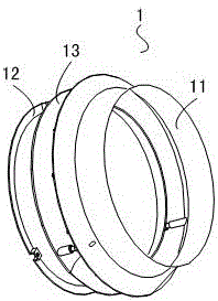 Vertical air conditioner air supply device