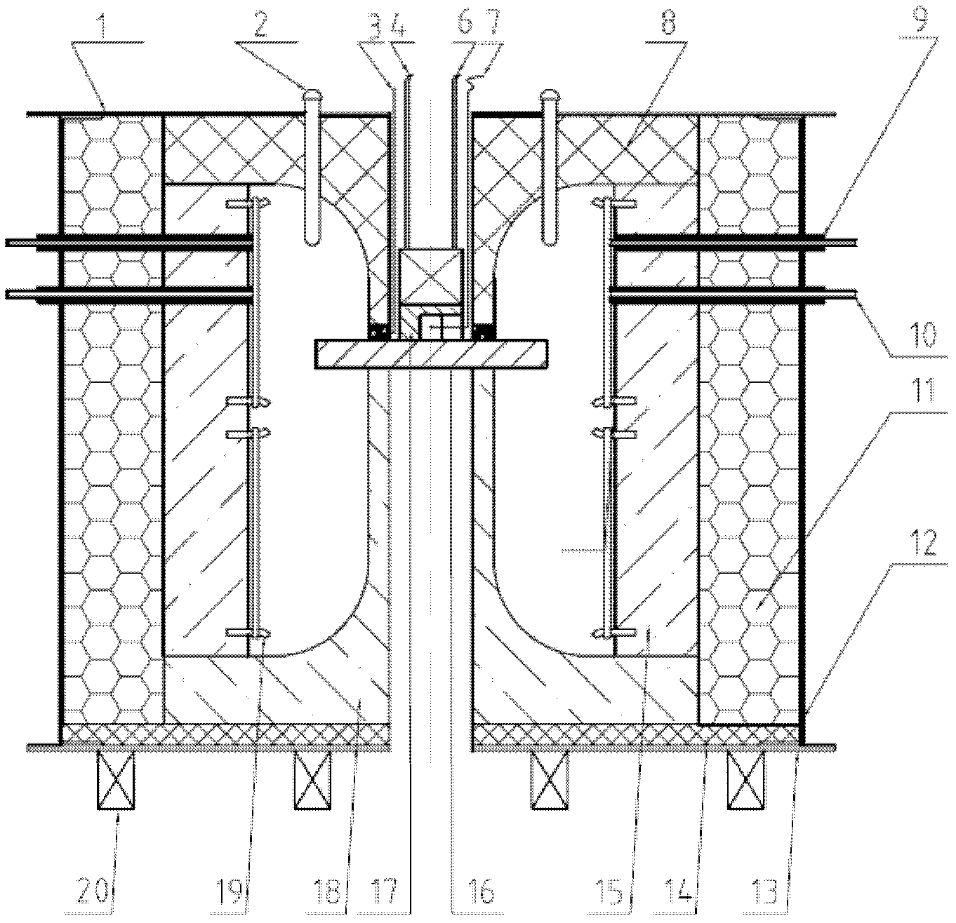 Heat treatment device for gradient of disk component