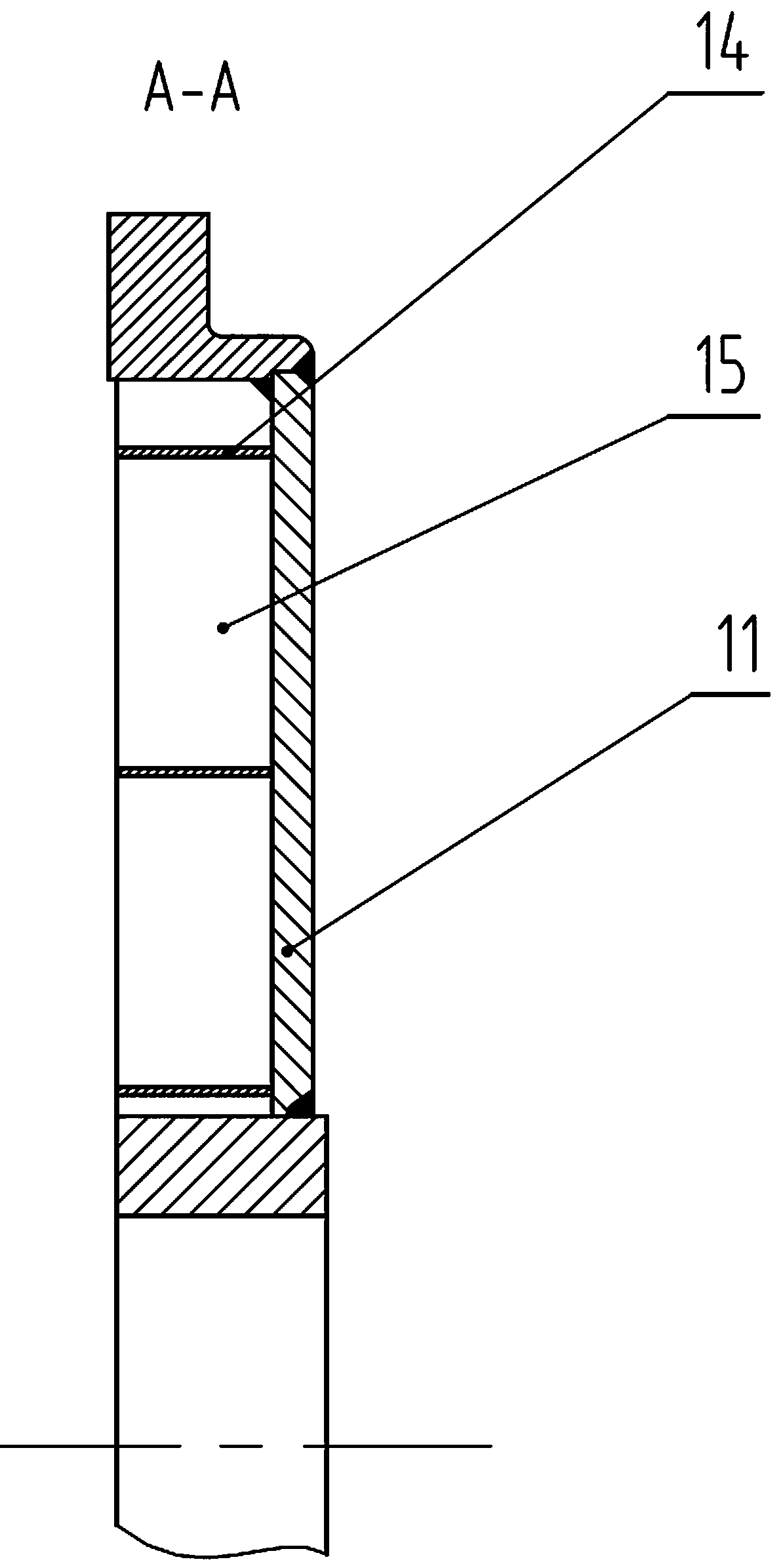 Particle damping vibration attenuation end cover and main generator adopting same