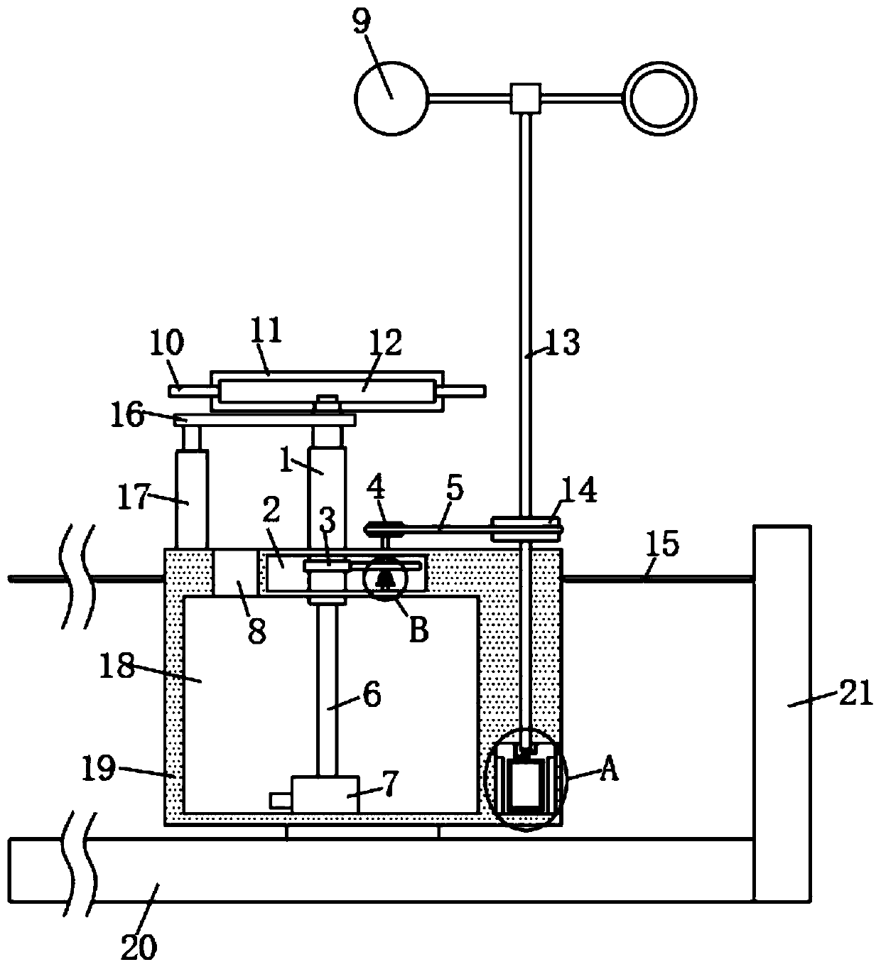 Environment-friendly auxiliary equipment for on-site prevention of flying dust of construction house buildings