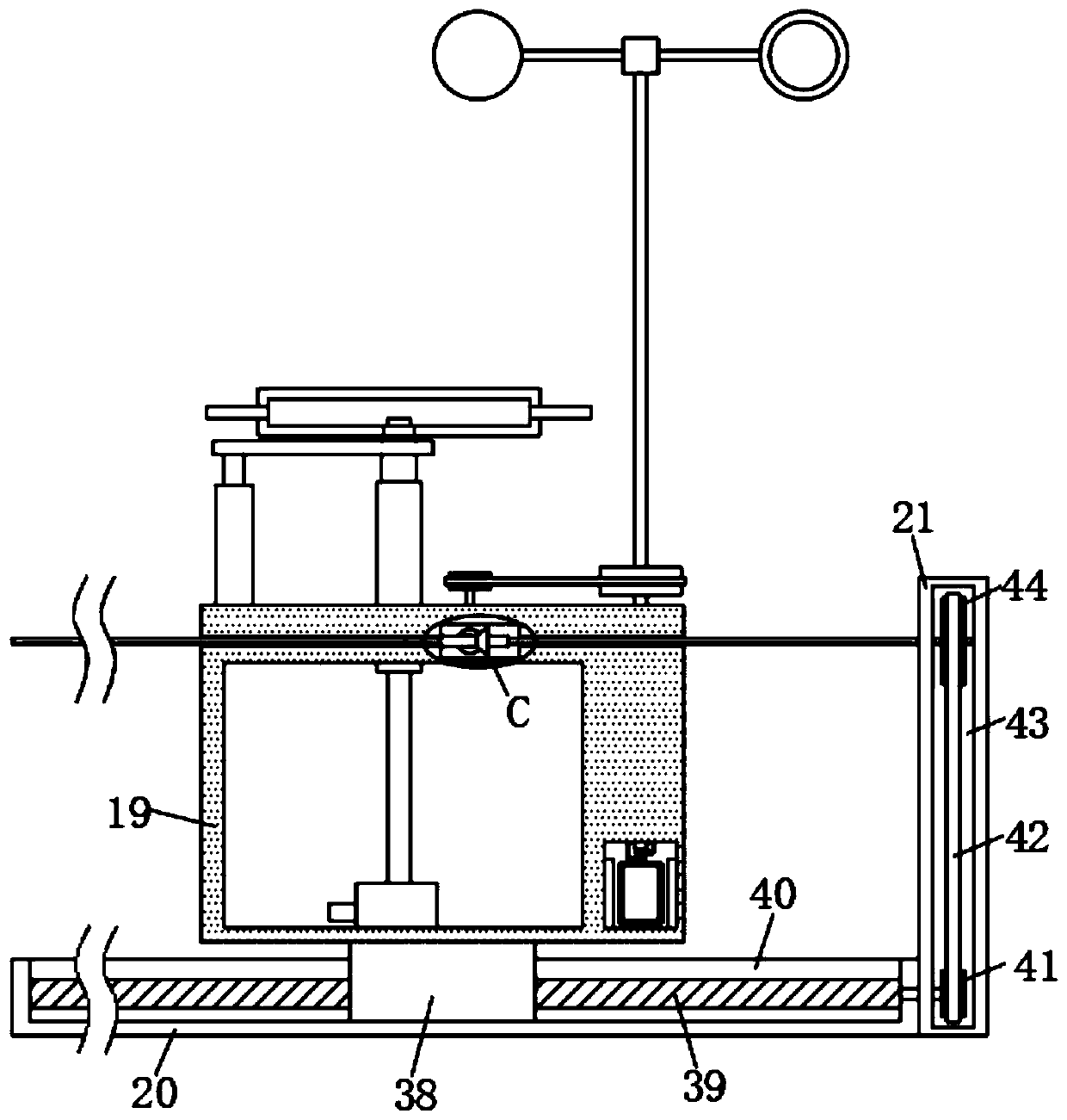 Environment-friendly auxiliary equipment for on-site prevention of flying dust of construction house buildings