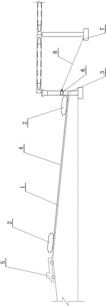 Continuous collapsing type detachment method for multi-span elevated bridge