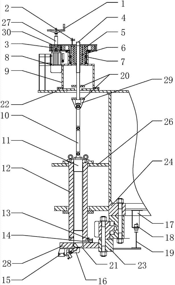 Novel full-automatic rotation anchoring device of gantry crane