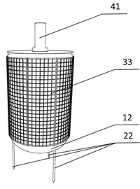 Landslide disaster monitoring equipment deployed by unmanned aerial vehicle and self-adaptive fixing method of landslide disaster monitoring equipment