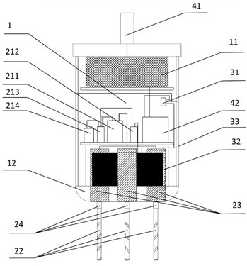 Landslide disaster monitoring equipment deployed by unmanned aerial vehicle and self-adaptive fixing method of landslide disaster monitoring equipment