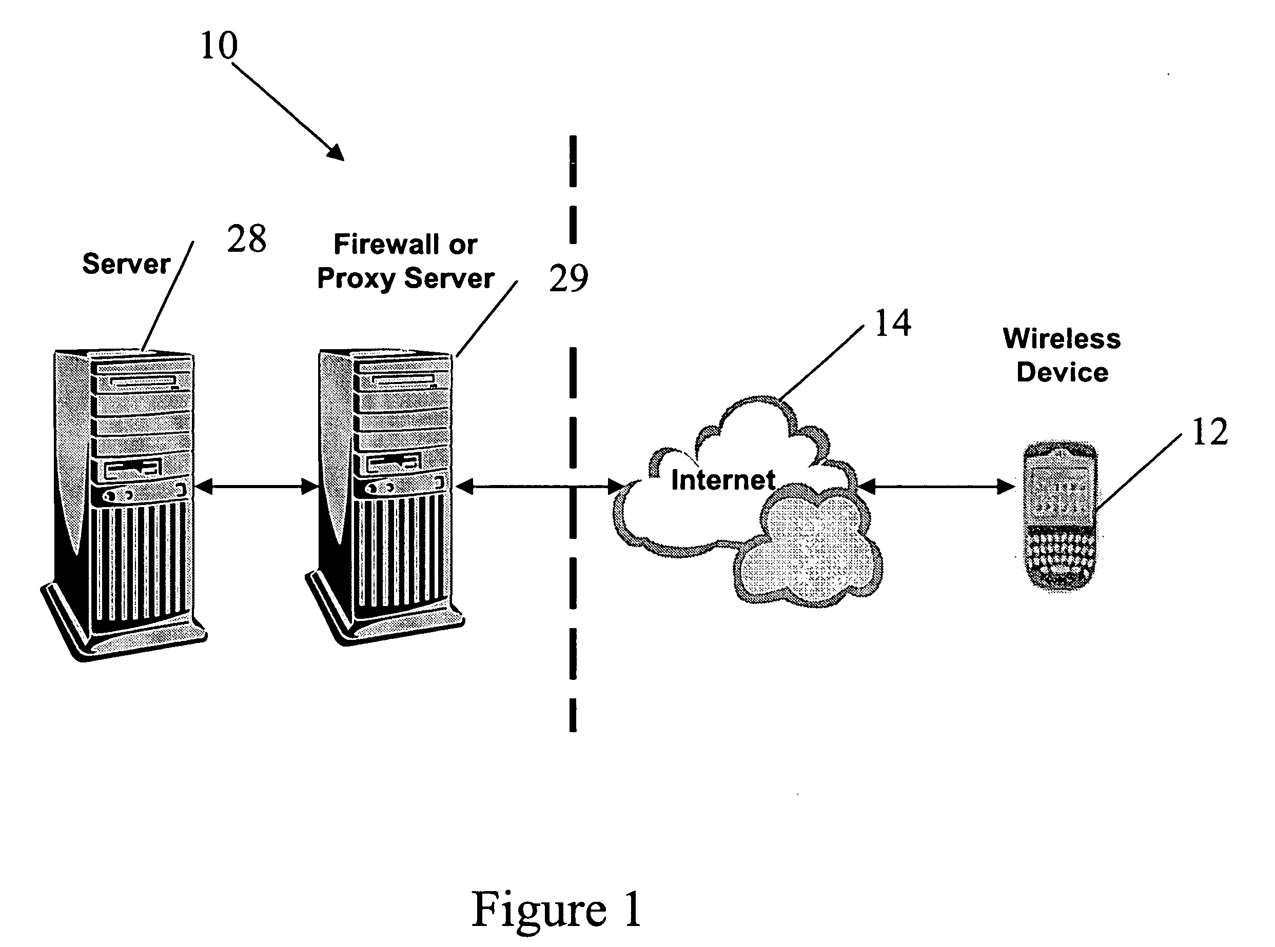 Method for requesting and viewing a zoomed area of detail from an image attachment on a mobile communication device