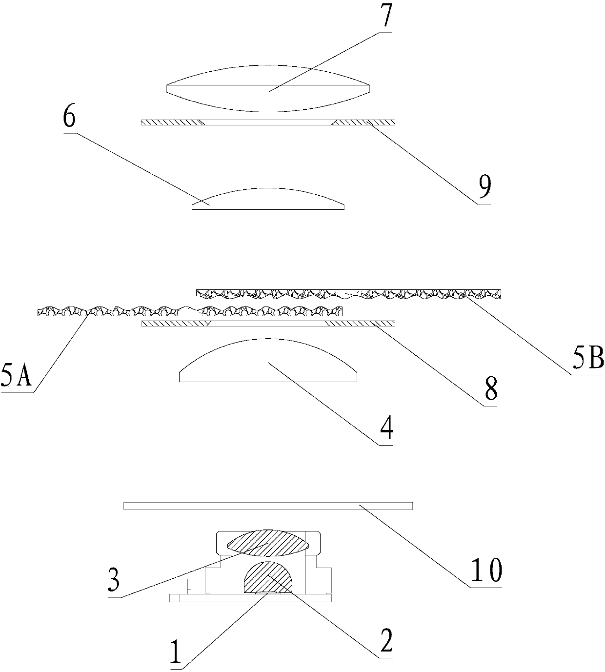 Water wave projection lamp