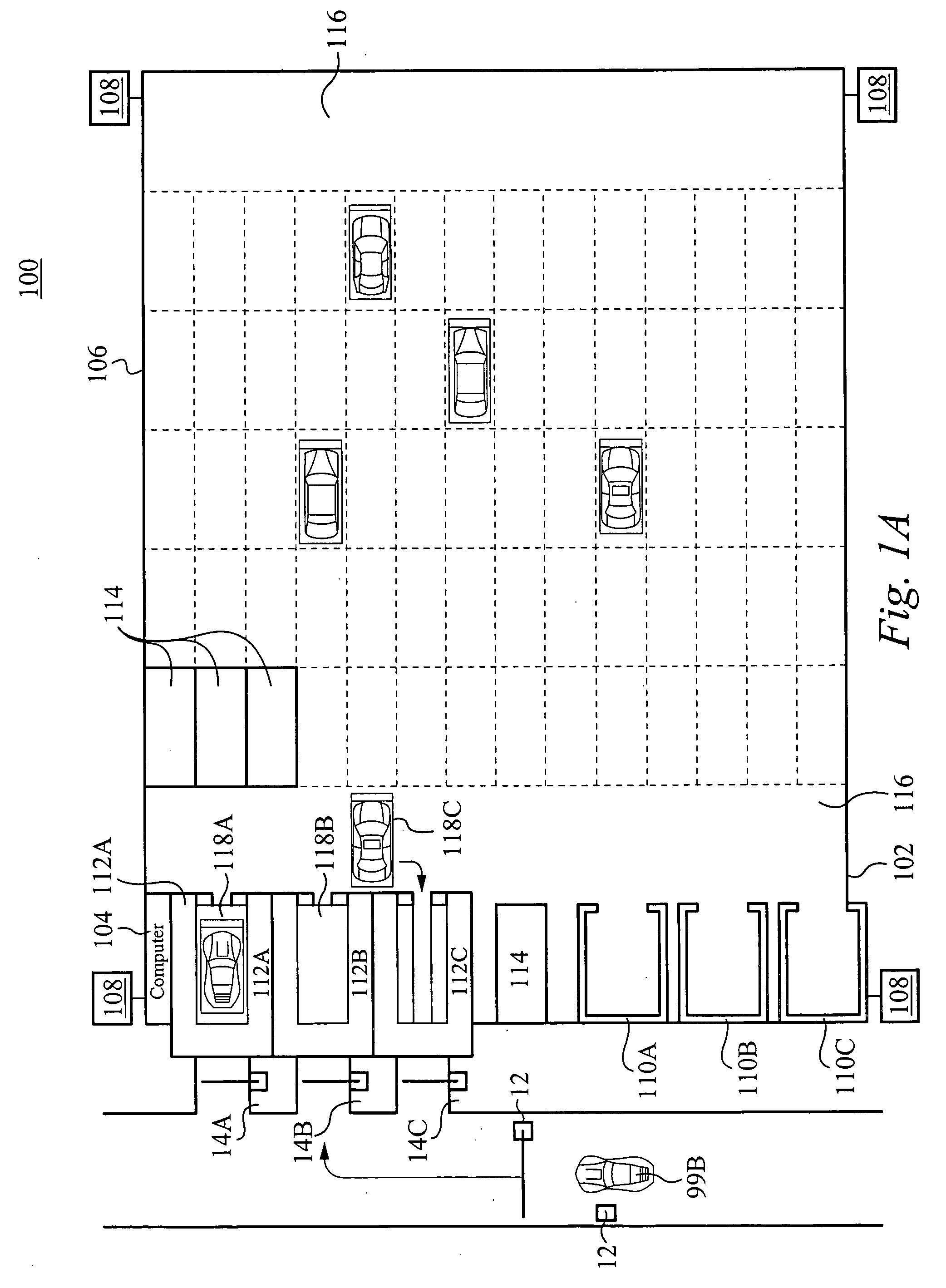 Method and system for automatically parking vehicles