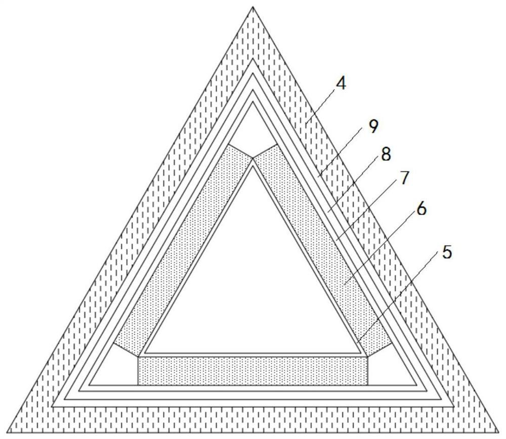 Carbon fiber composite material train body forming process for high-speed train and train body