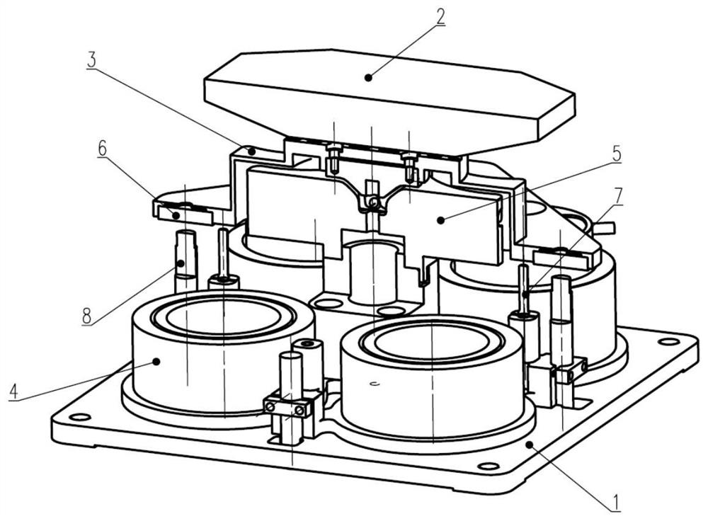 A dual axis stable and fast reflector device based on flexible hinge