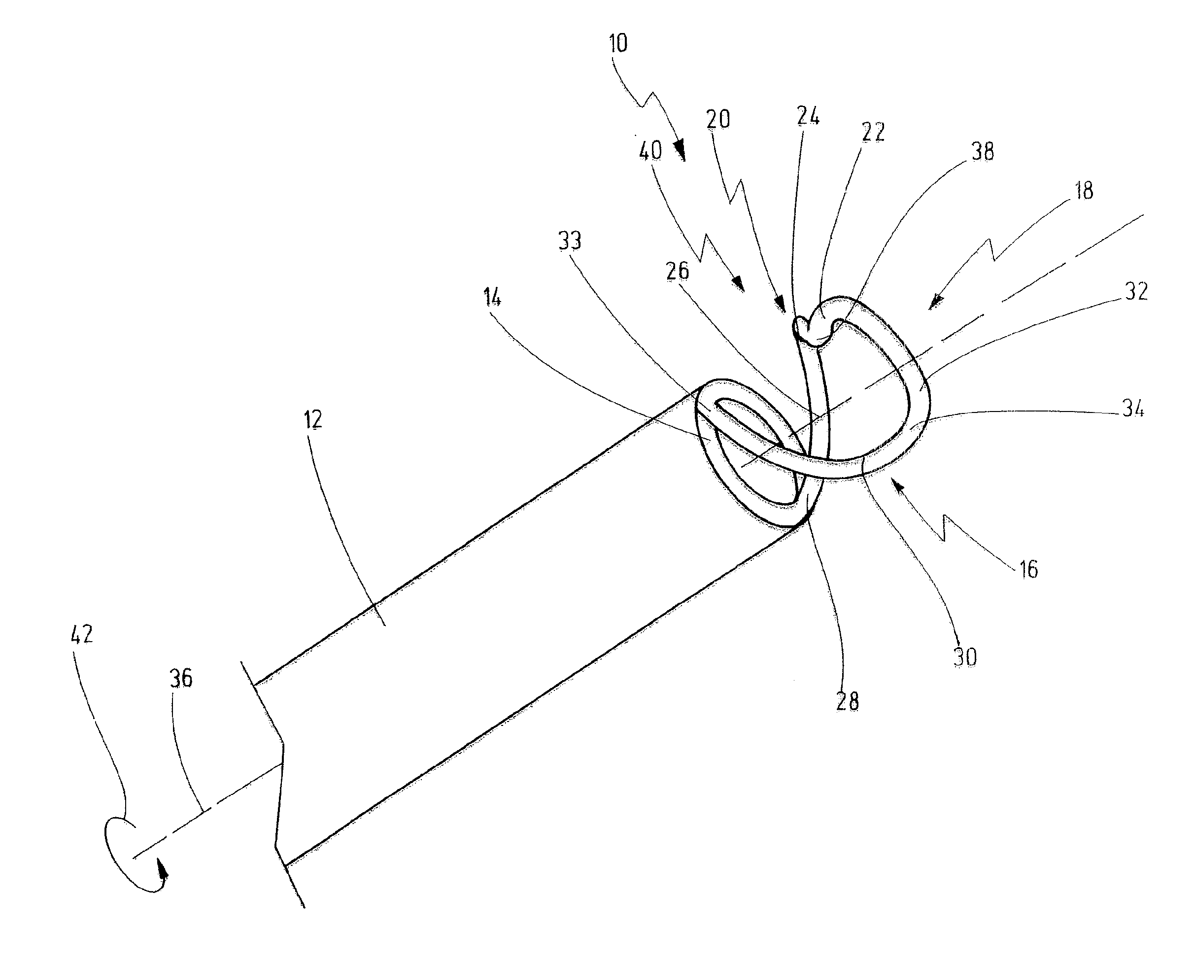 Device For Resection And/Or Ablation Of Organic Tissue By Means Of High-Frequency Current And Resectoscope