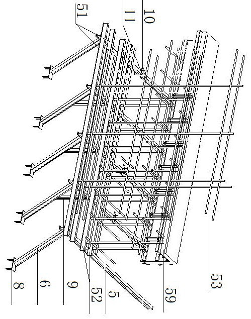 Cantilever framework supporting structure protruding out of outer side of building and construction method of cantilever framework supporting structure