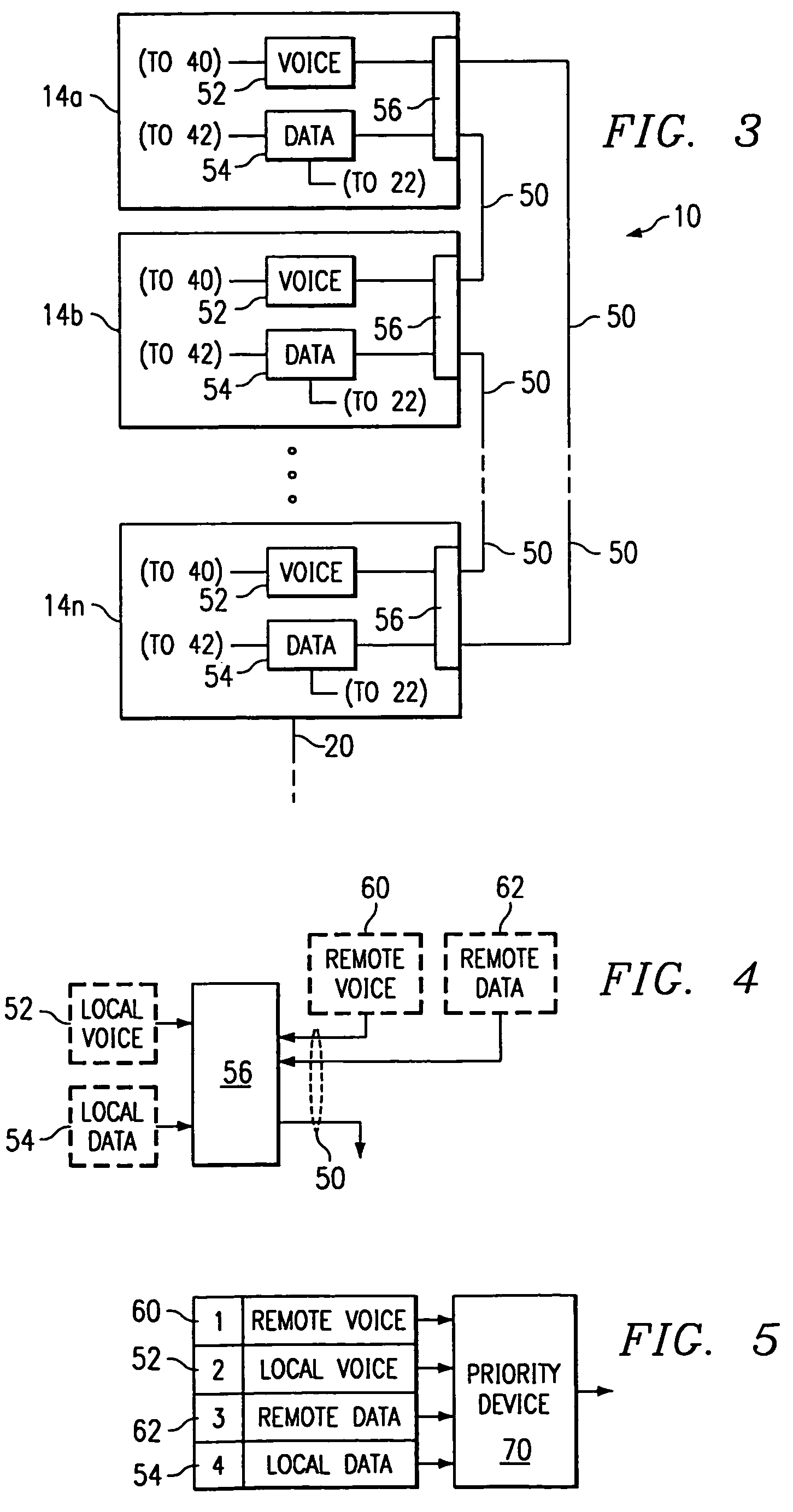 Switching system and method for communicating information at a customer premises